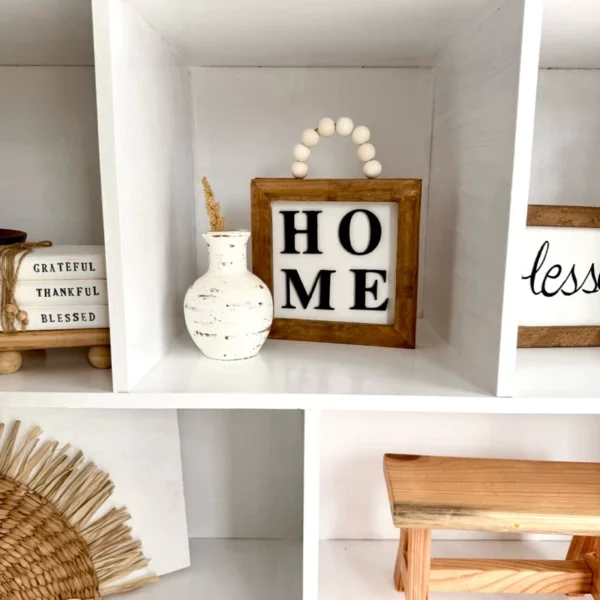 HOME Wooden Signage Frame Farmhouse Decor - Image 7