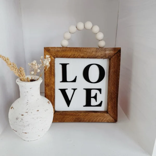 LOVE Wooden Signage Frame Farmhouse Decor - Image 4