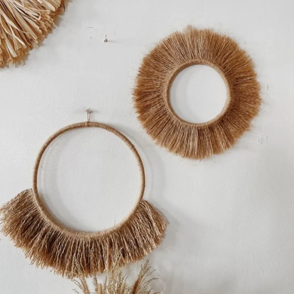 Olivia Boho Round Wall hang Set of 2 - Image 3