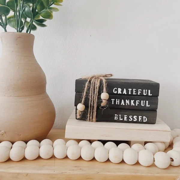 Wooden Mini Book Stack (Maggie) - Image 7