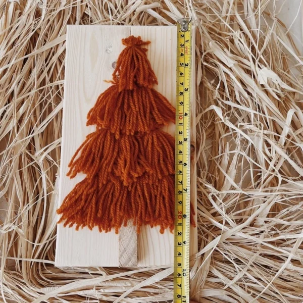 Wool Christmas Tree in Wood Frame (Yasmin) - Image 7